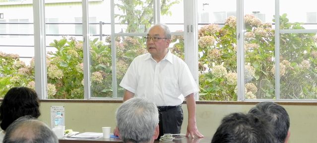 写真　核兵器廃絶を訴える藤森俊樹さん